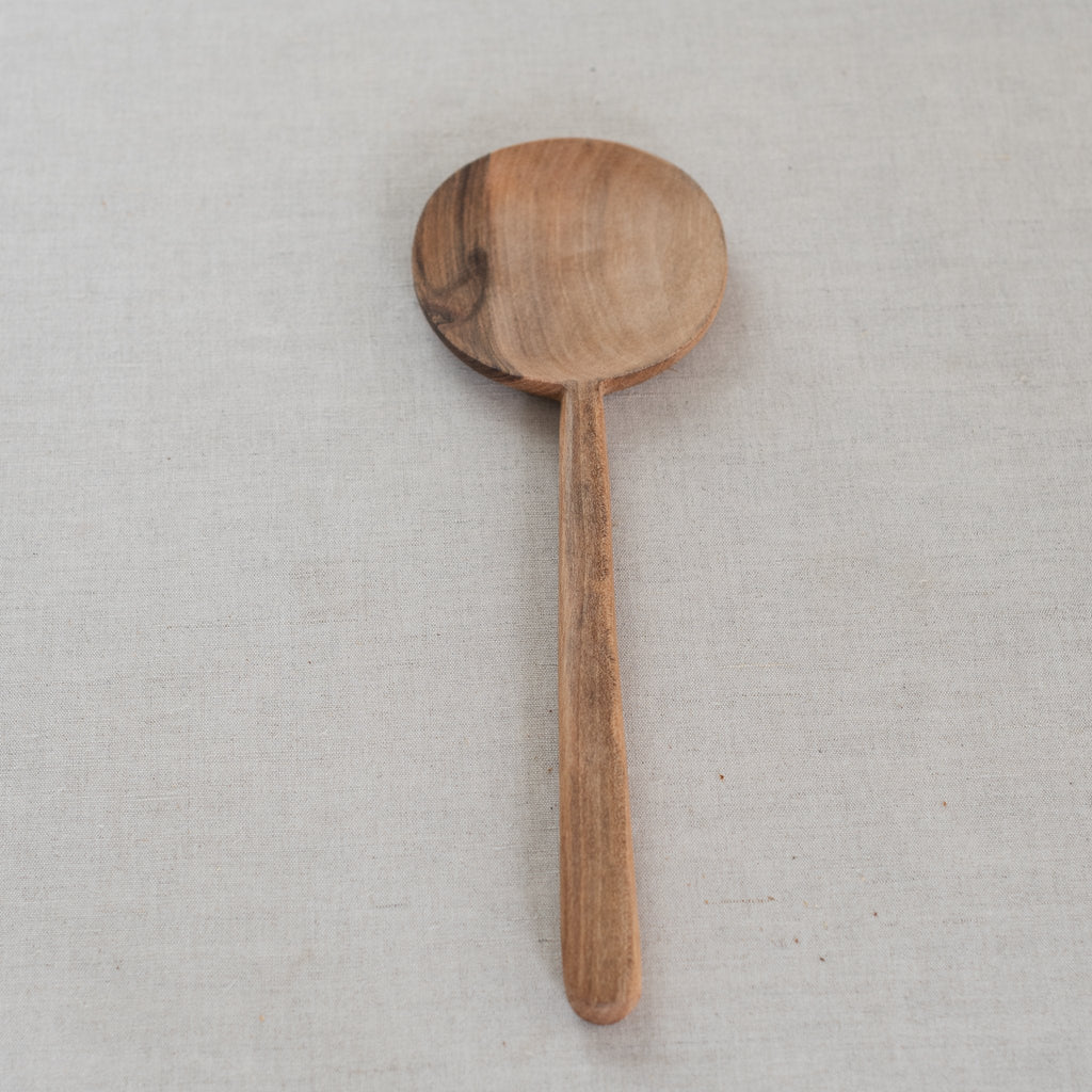 Organic Walnut Round Spoon