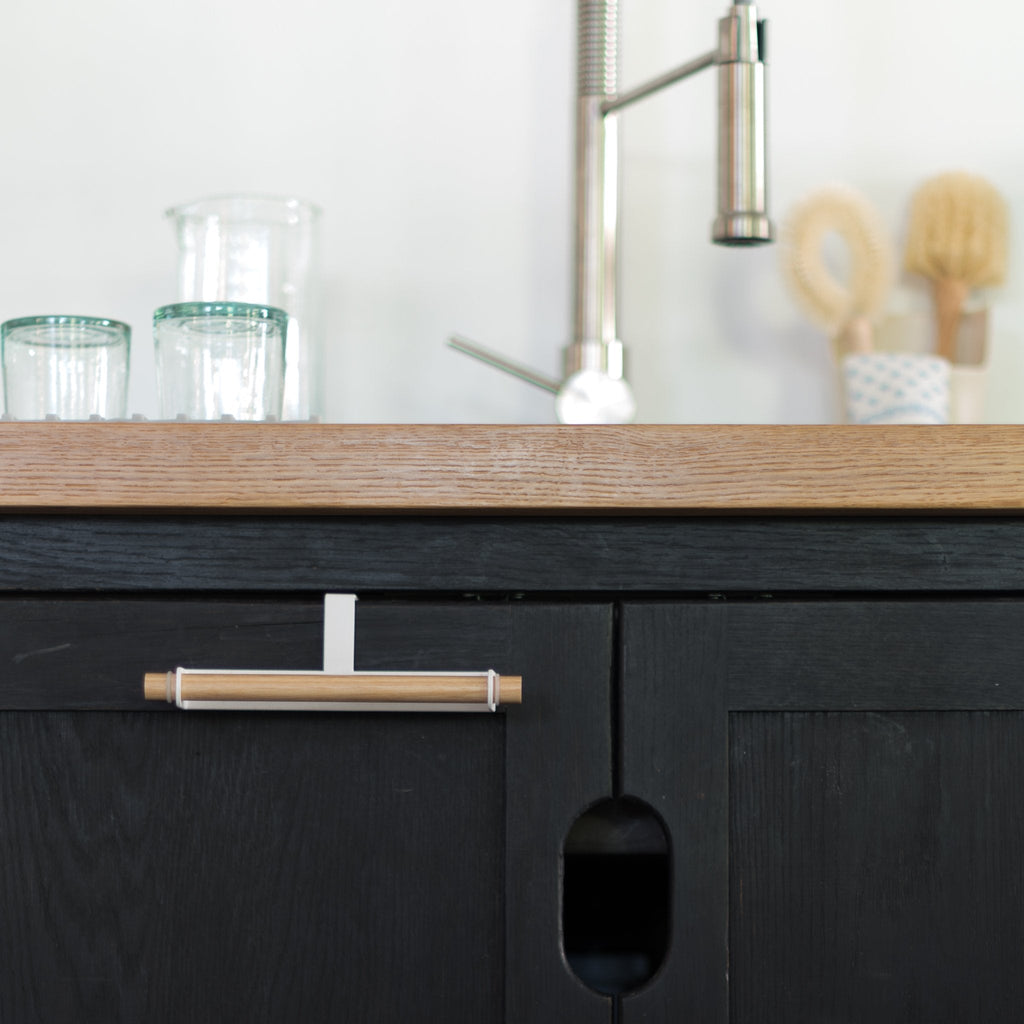 Over-the-Cabinet Dish Towel Hanger